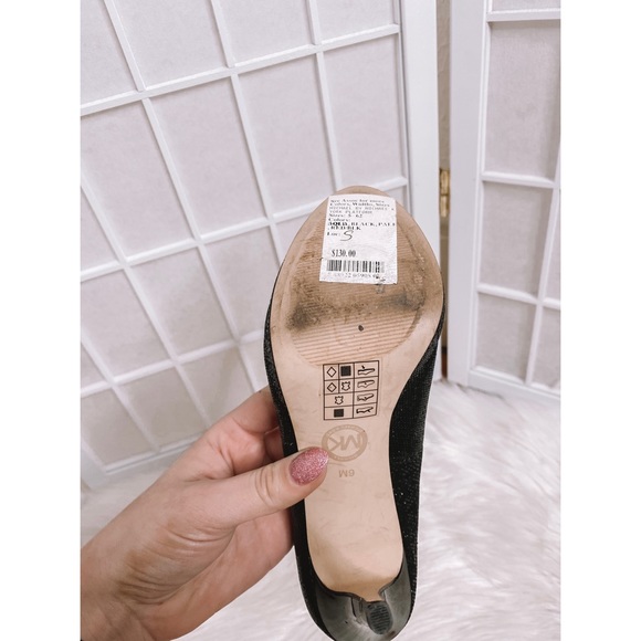 Michael Kors Sparkly Black Heels - Picture 2 of 6